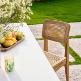 C-Dining Chair: Outdoor - French Cane + LS