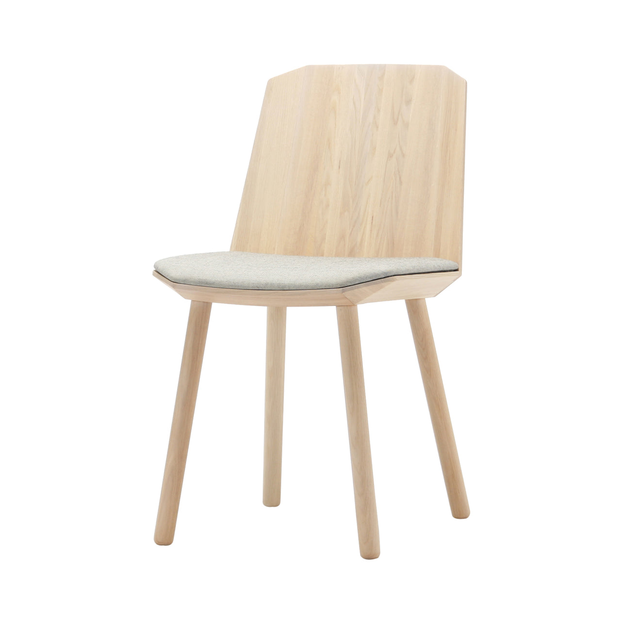 Colour Wood Side Chair: Pale Natural