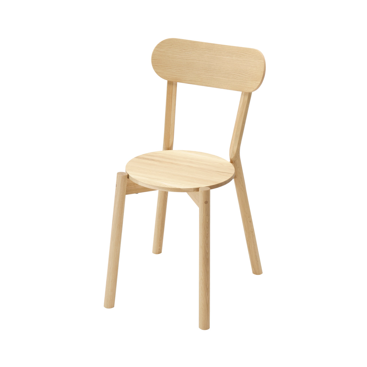 Castor Chair Stacking: Pure Oak