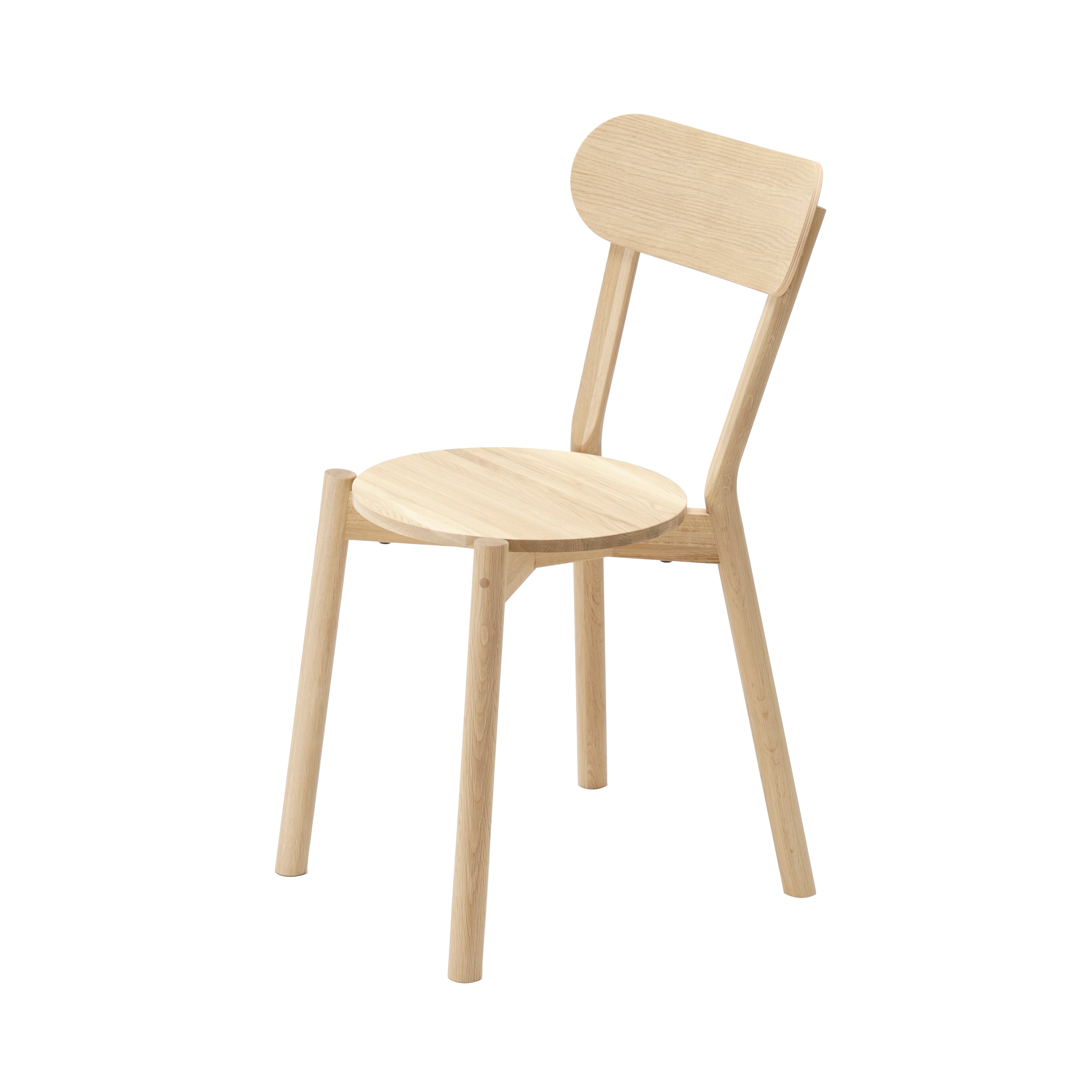 Castor Chair Stacking: Pure Oak