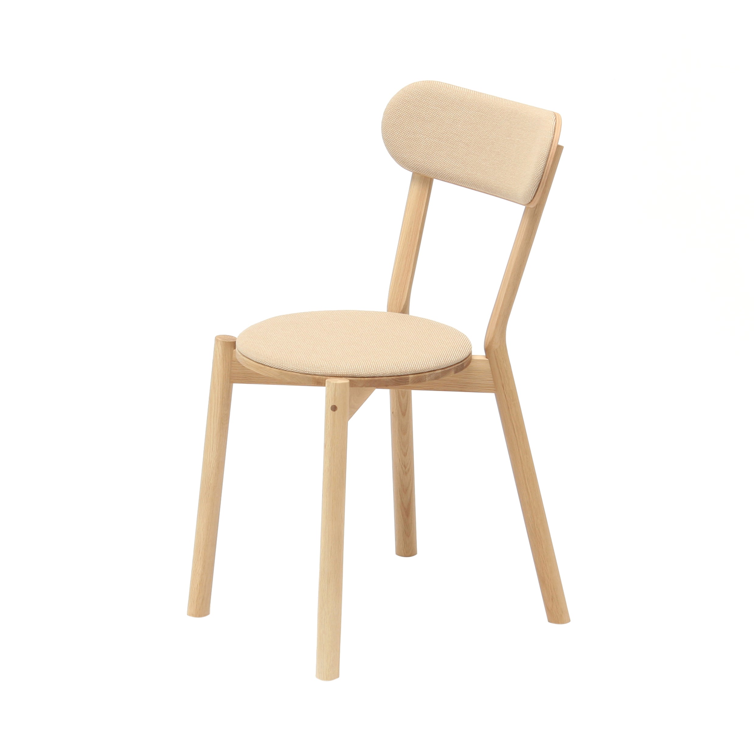 Castor Chair Pad: Pure Oak + Beige Pad