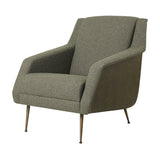 CDC.1 Lounge Chair: Conic Base + Antique Brass