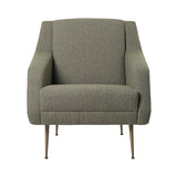 CDC.1 Lounge Chair: Conic Base + Antique Brass