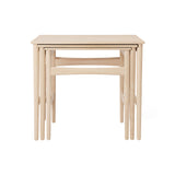 CH004 Nesting Tables: Set of 3 + Soaped Oak