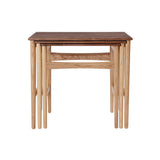CH004 Nesting Tables: Set of 3 + Oiled Walnut + Oiled Oak