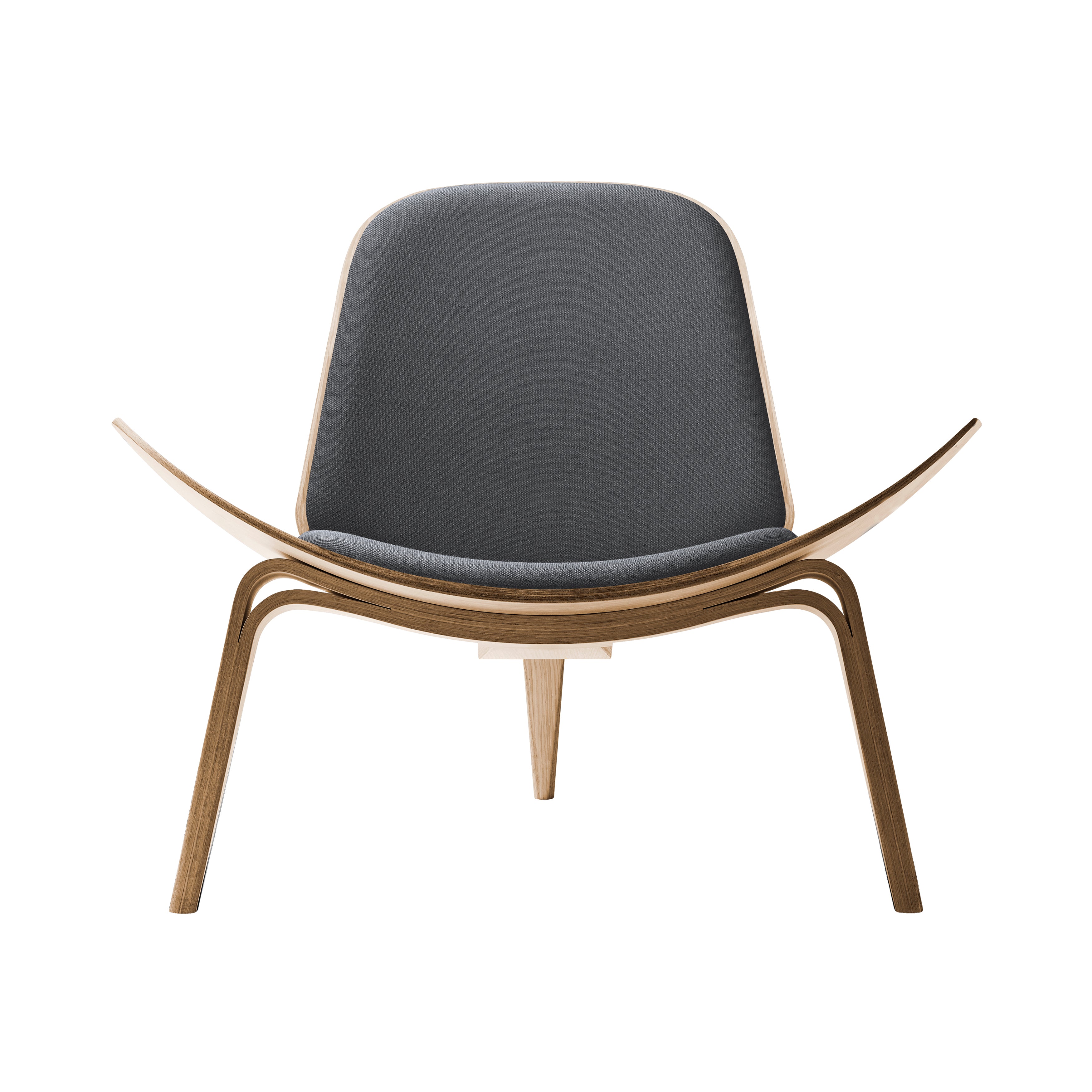 CH07 Shell Lounge Chair: Oak + Oiled Oak