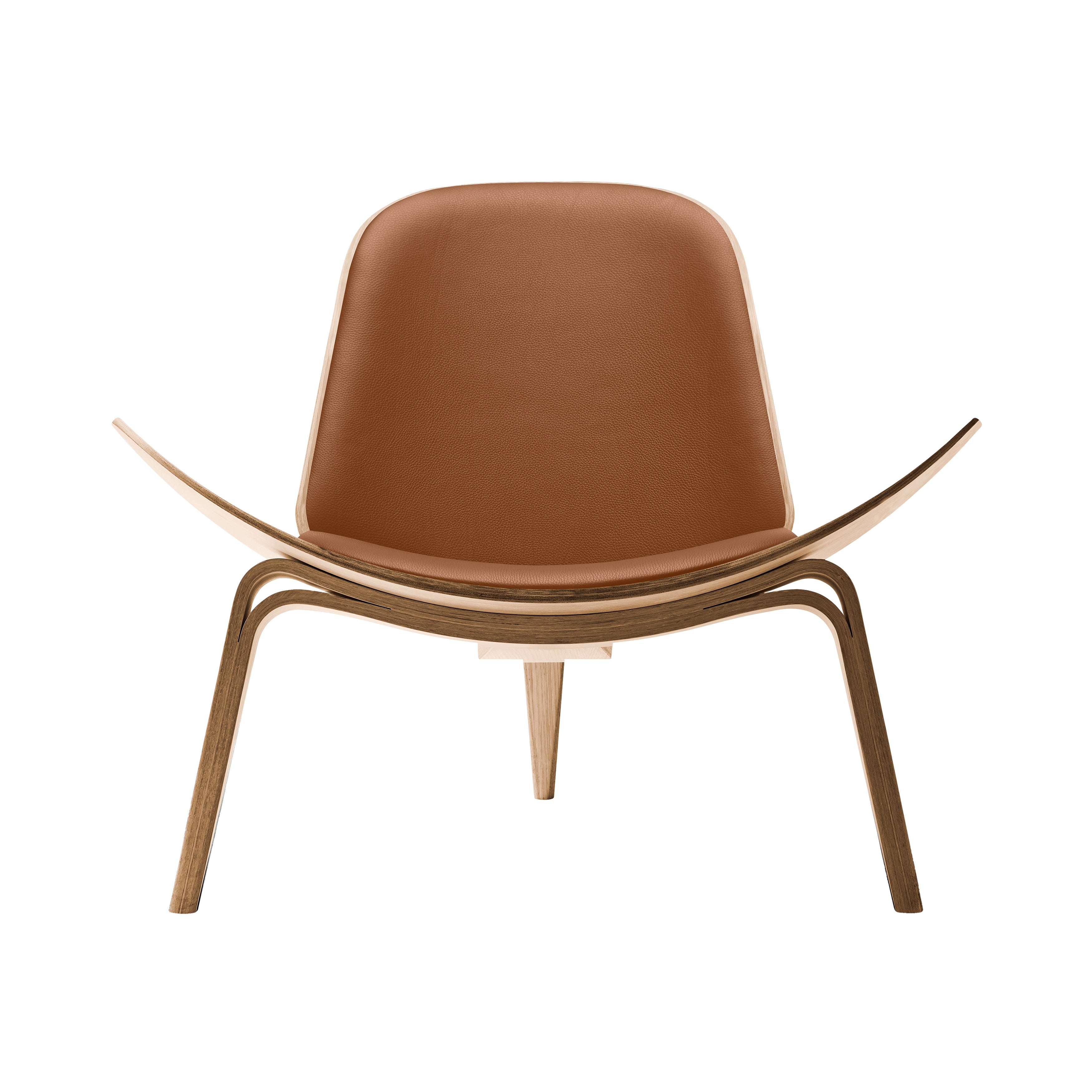 CH07 Shell Lounge Chair: Oak + Oiled Oak