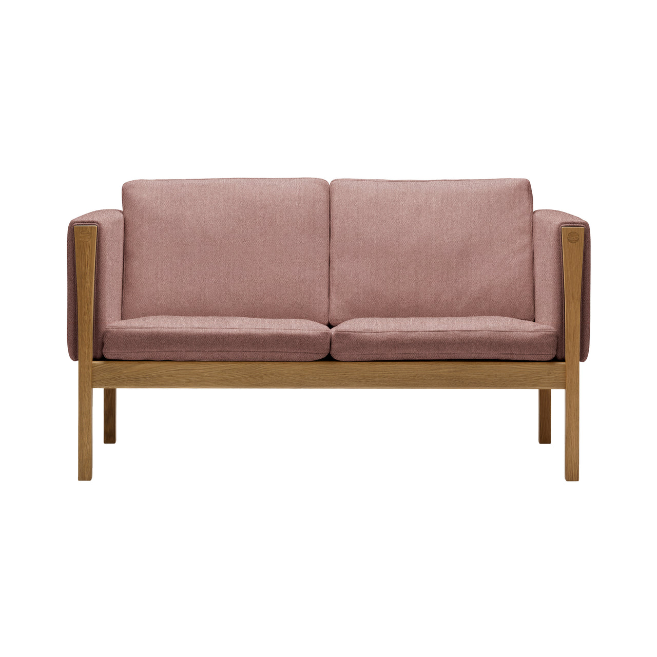 CH162 2 Seater Sofa: Oiled Oak