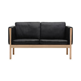 CH162 2 Seater Sofa: Oiled Oak