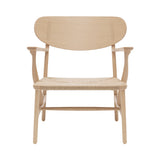 CH22 Lounge Chair: Natural + White Oiled Oak
