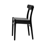 CH23 Dining Chair: Black + Black Oak