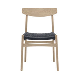 CH23 Dining Chair: Black + Soaped Oak