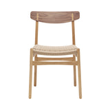 CH23 Dining Chair: Natural + Oiled Oak + Walnut