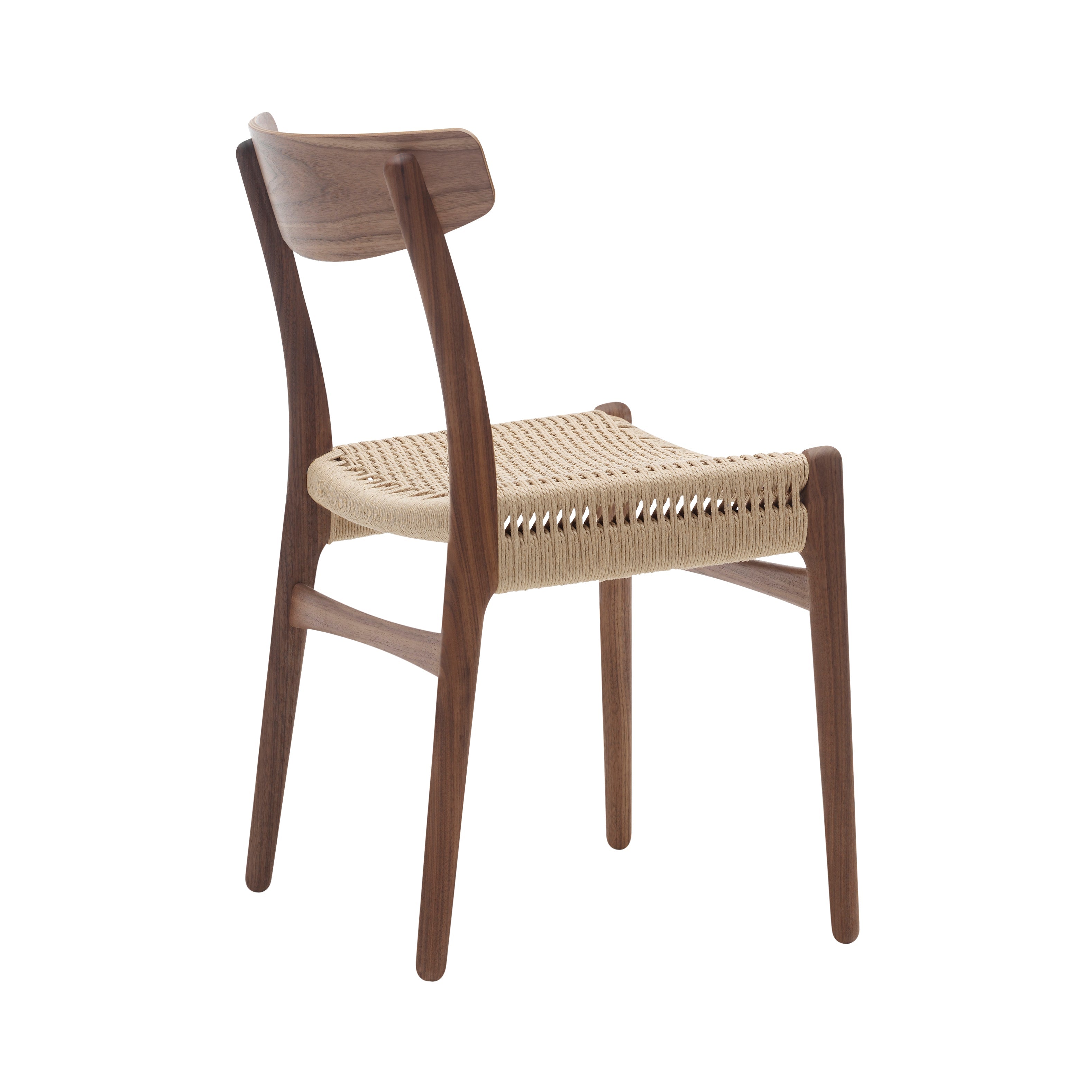 CH23 Dining Chair: Natural + Oiled Walnut