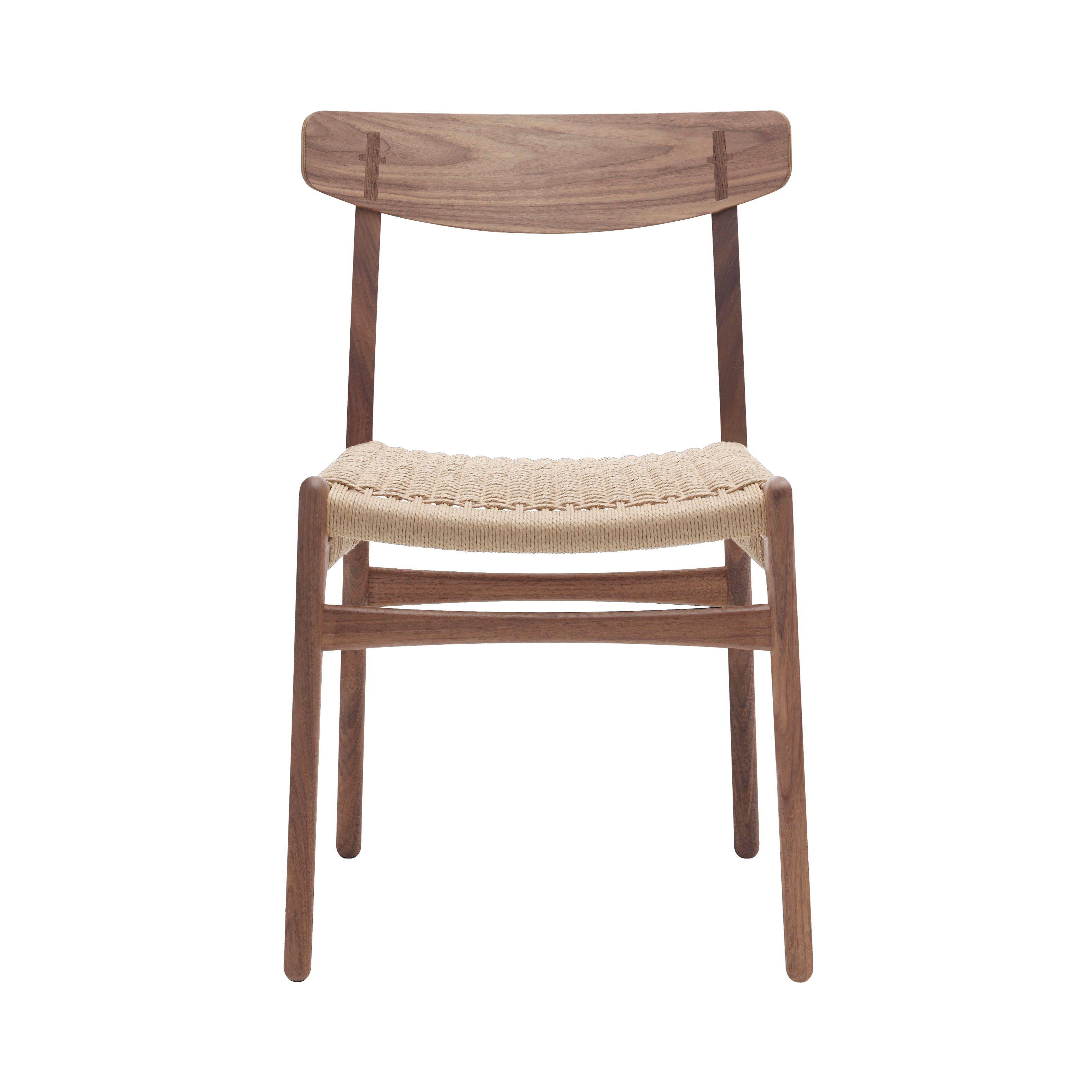 CH23 Dining Chair: Natural + Oiled Walnut 