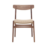 CH23 Dining Chair: Natural + Oiled Walnut 