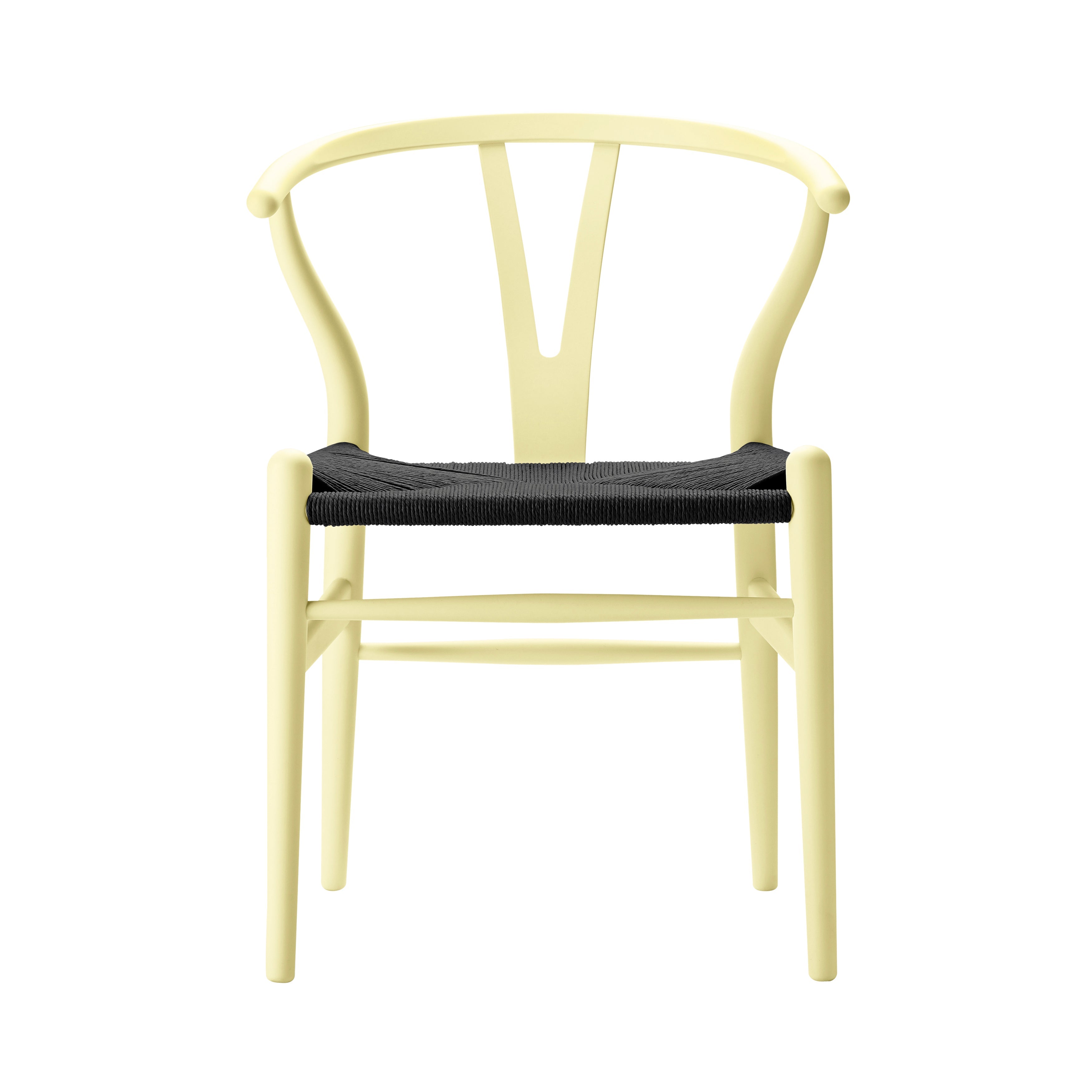 CH24 Wishbone Chair: Black + Hollyhock