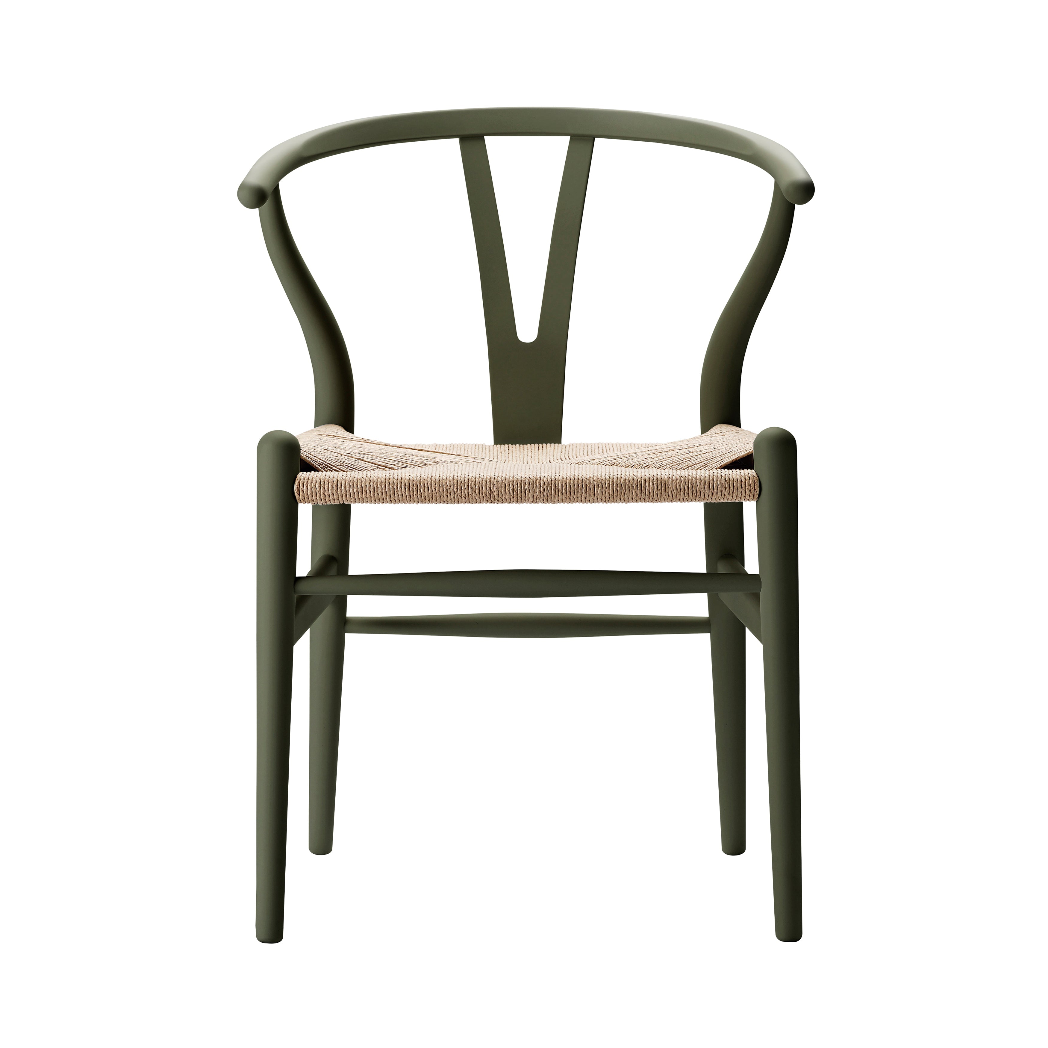 CH24 Wishbone Chair: Natural + Seaweed