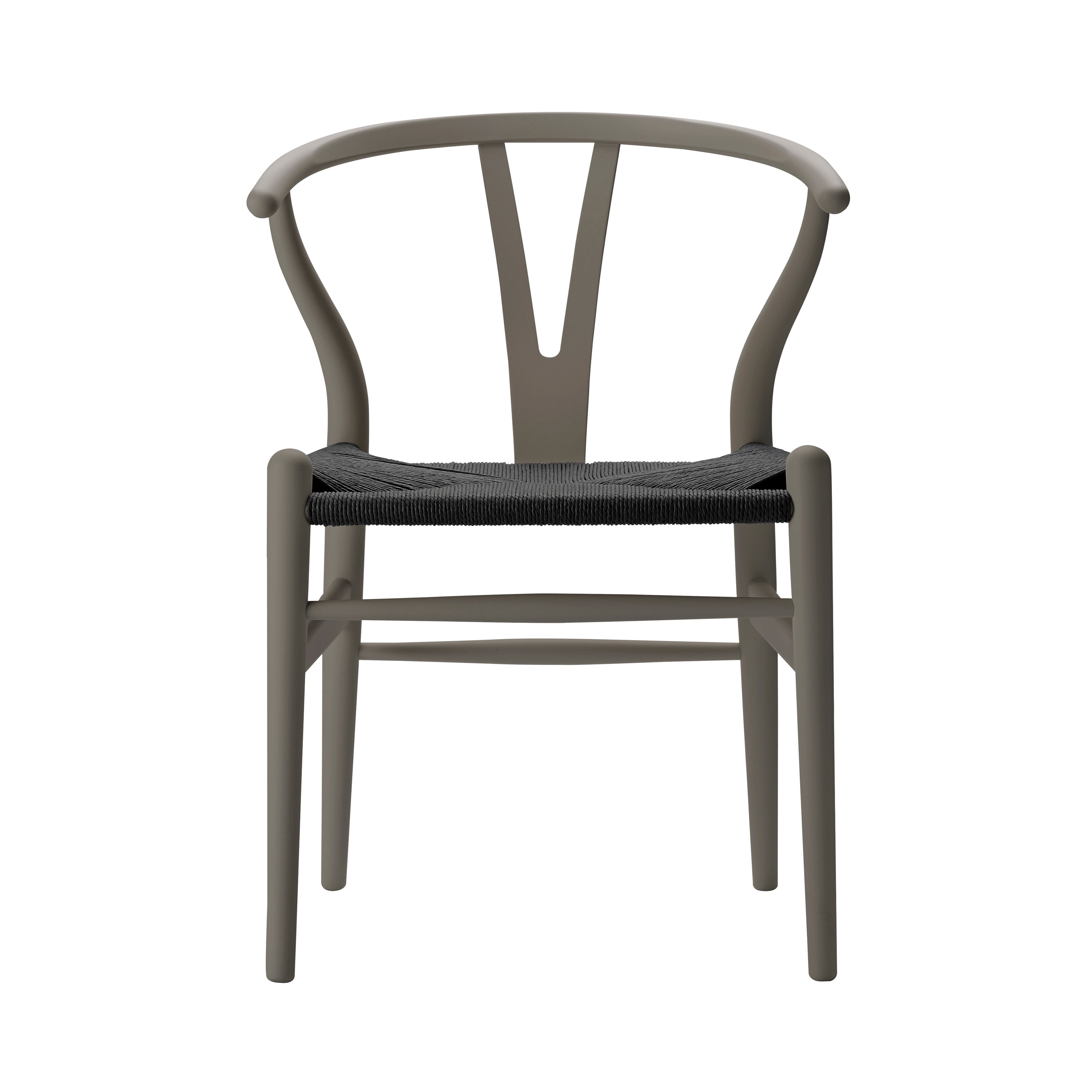 CH24 Wishbone Chair: Black + Slate