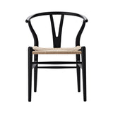 CH24 Wishbone Chair: Natural + Black Beech