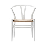 CH24 Wishbone Chair: Natural + Natural White Beech