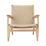 CH25 Lounge Chair: Natural + Oiled Oak
