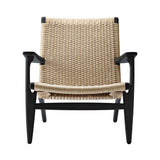 CH25 Lounge Chair: Natural + Black Oak