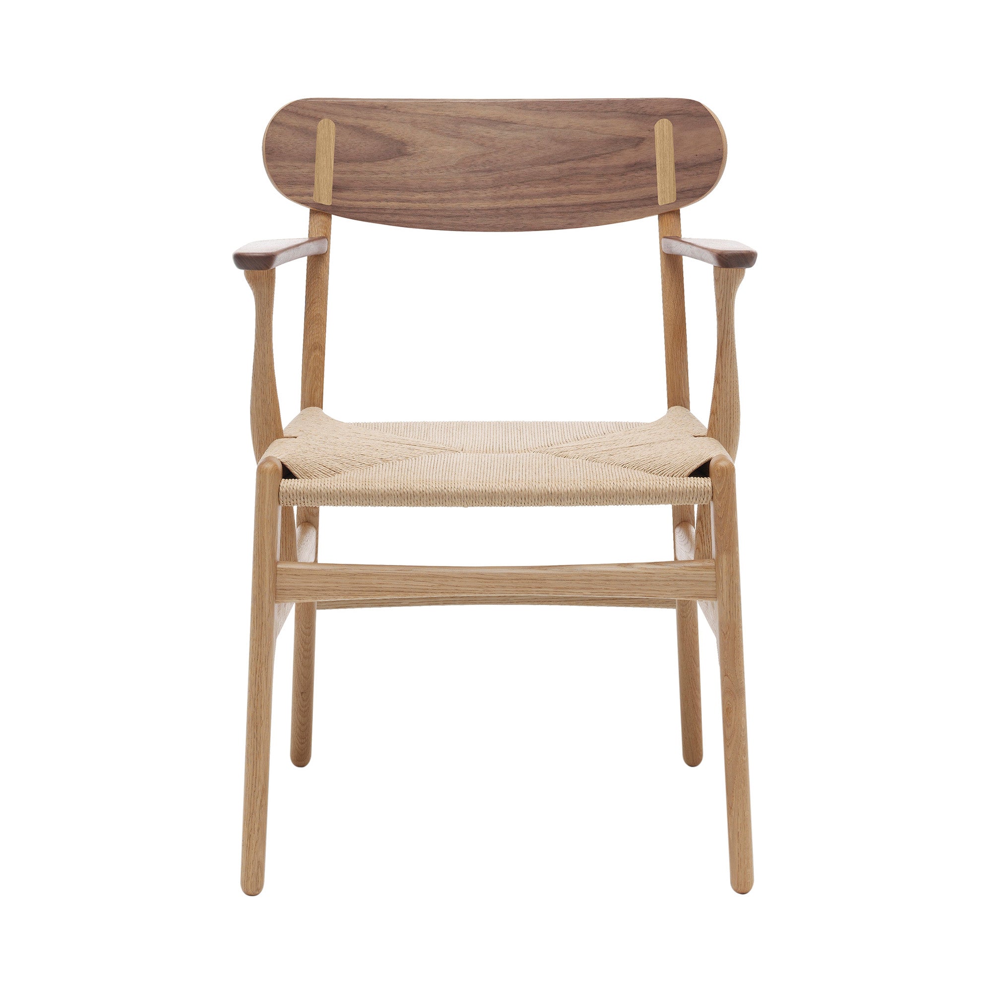 CH26 Dining Chair: Natural + Oiled Oak + Walnut