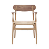 CH26 Dining Chair: Natural + Oiled Oak + Walnut