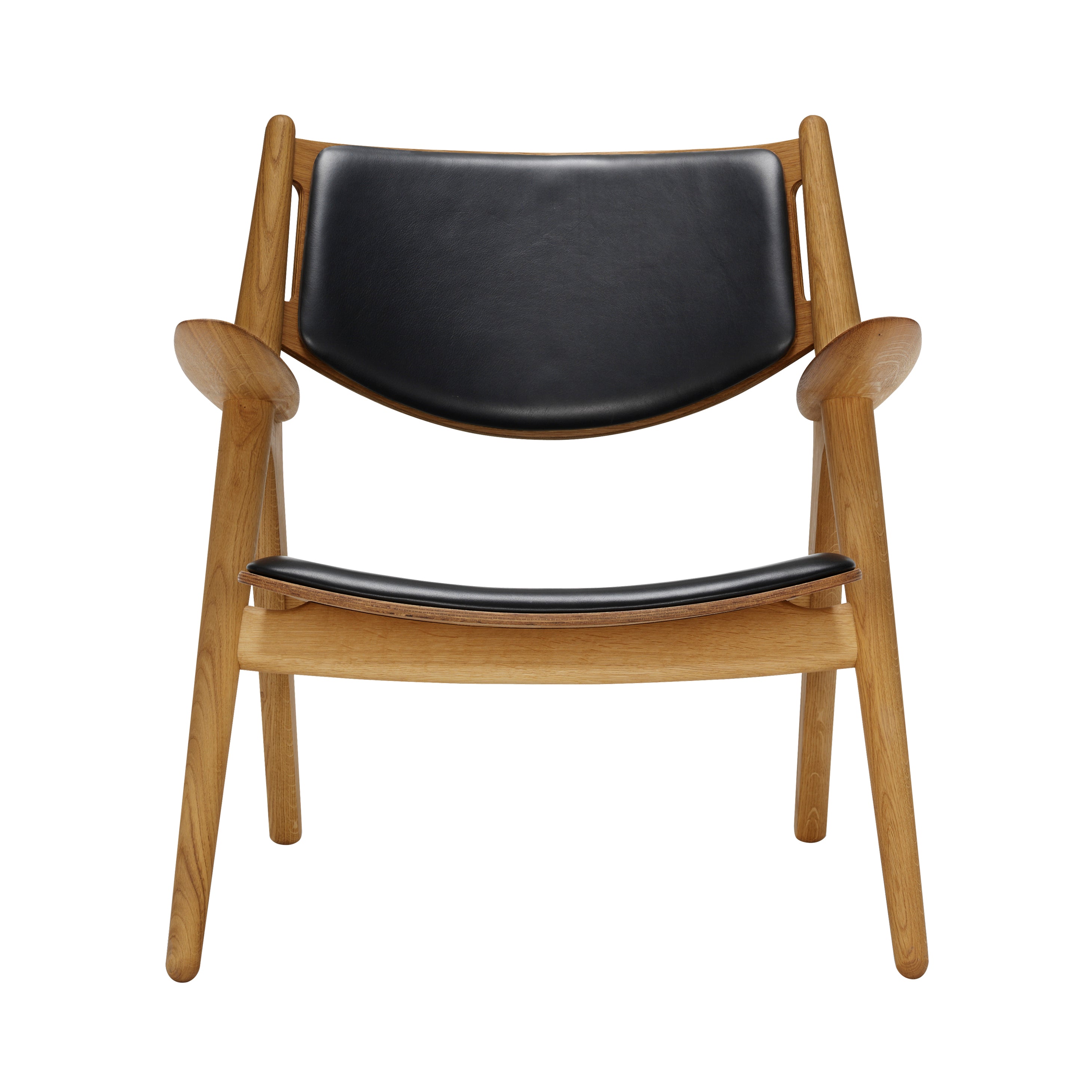 CH28P Lounge Chair: Oiled Oak