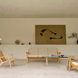 CH293 Sofa with Footstool