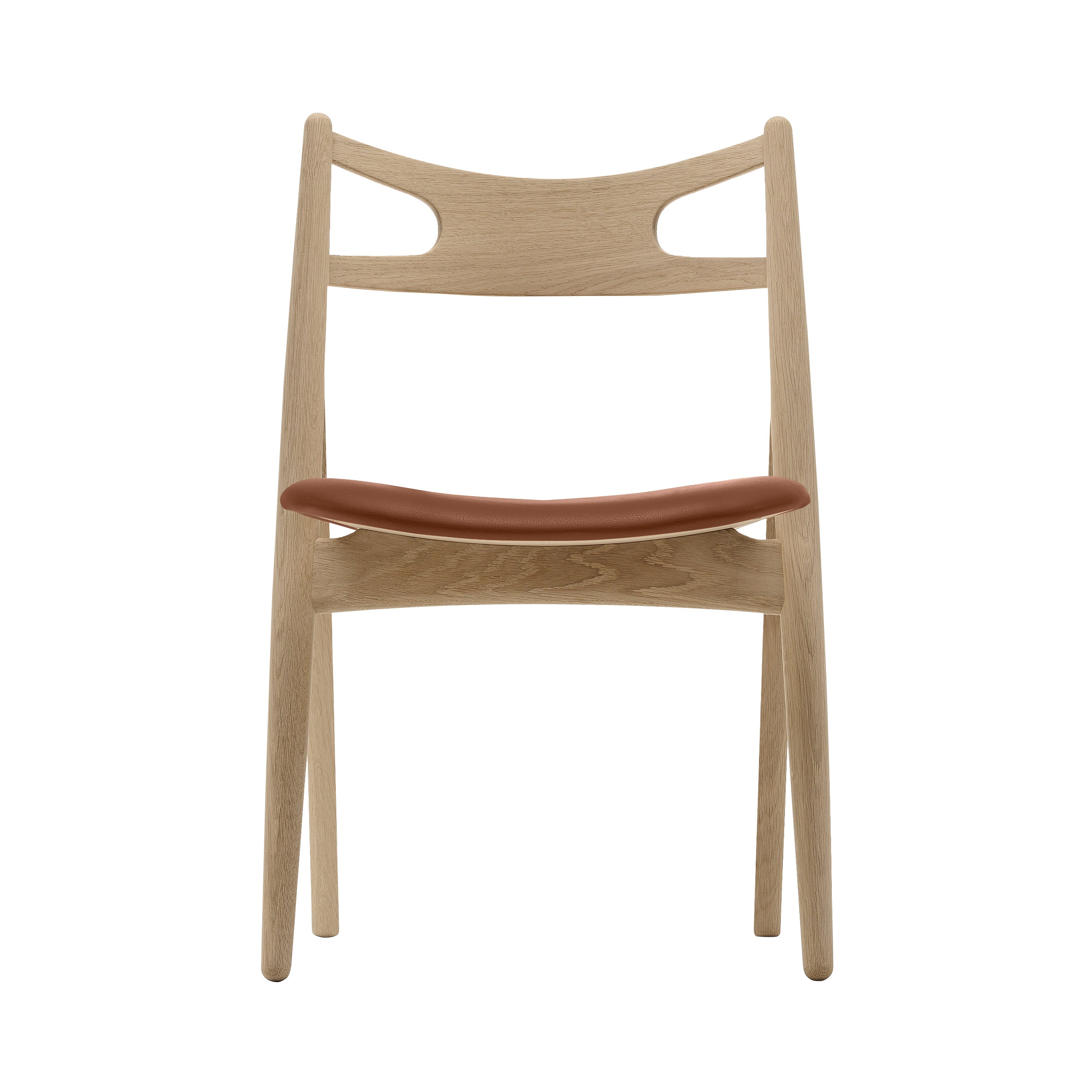 CH29P Sawbuck Chair: Oak + Soaped Oak