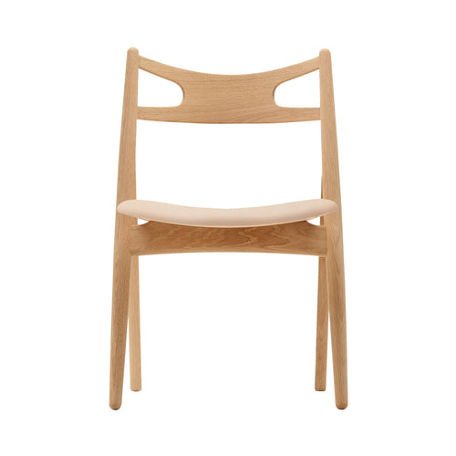CH29P Sawbuck Chair: Oak + Oiled Oak