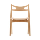 CH29P Sawbuck Chair: Oak + Oiled Oak