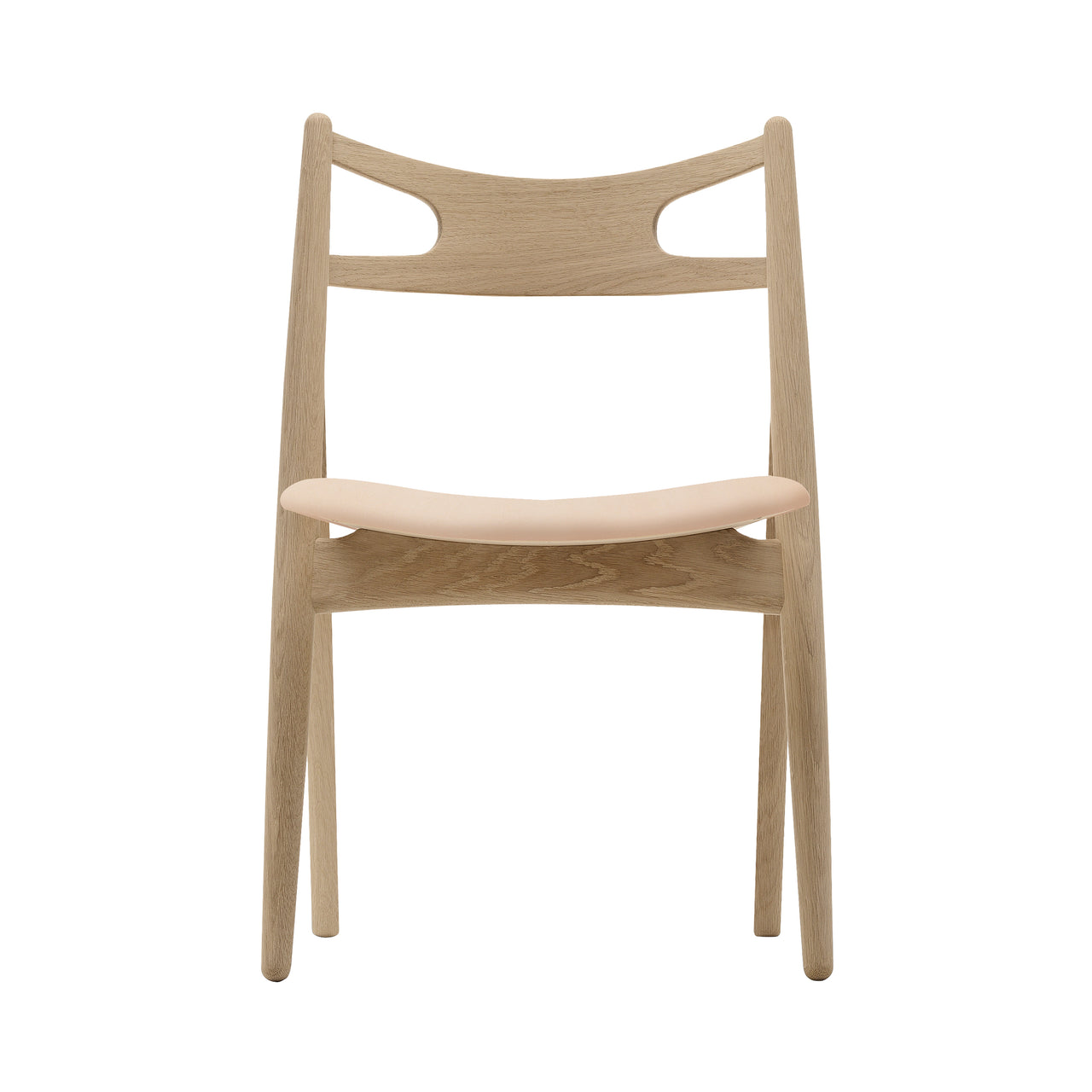 CH29P Sawbuck Chair: Oak + Soaped Oak