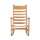CH45 Rocking Chair: Natural Paper Cord + Lacquered Oak