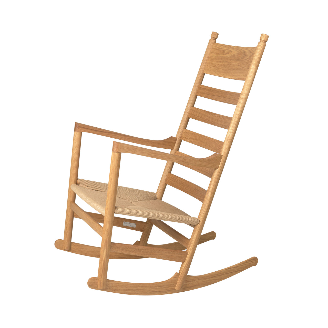 CH45 Rocking Chair: Natural Paper Cord + Oiled Oak