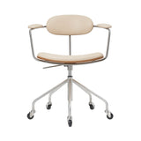 CH621 Swivel Chair: Oiled Oak + Vidar