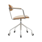 CH621 Swivel Chair: Oiled Oak + Vidar