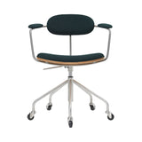 CH621 Swivel Chair: Oiled Oak + Vidar