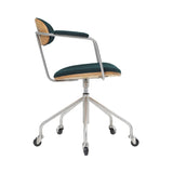 CH621 Swivel Chair: Oiled Oak + Vidar