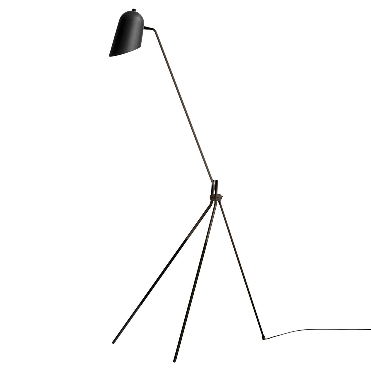 Cliff Floor Lamp: Black + Graphite