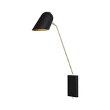 Cliff Wall Lamp: Black + Brass + Hardwire