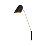 Cliff Wall Lamp: Black + Brass + Softwire