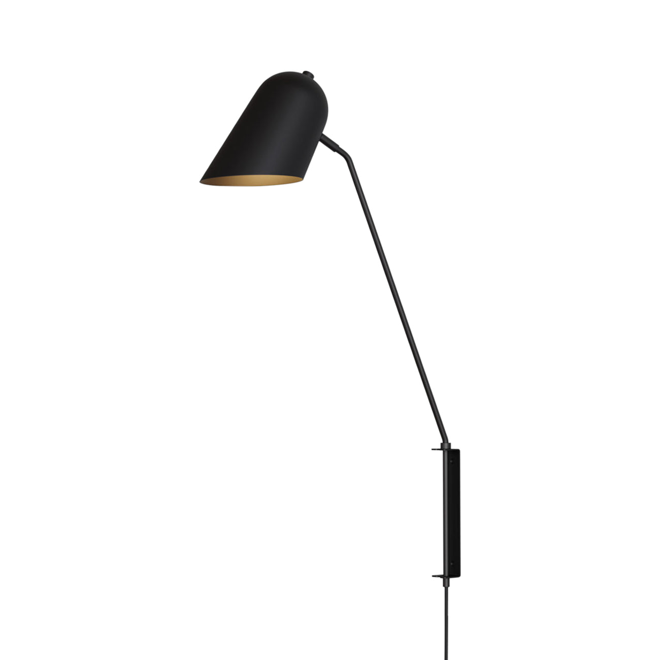Cliff Wall Lamp: Black + Graphite + Softwire