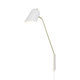 Cliff Wall Lamp: White+ Brass + Softwire