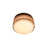 Copia Flush Mount: Warm Grey + Black Anodized