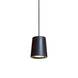 Solid Pendant: 1 + Cone + Black Stained Oak + Black