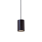 Solid Pendant: 1 + Cylinder + Black Stained Oak + Black