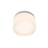 Crisp IP65 Flush Mount: White Interior + Natural Anodized